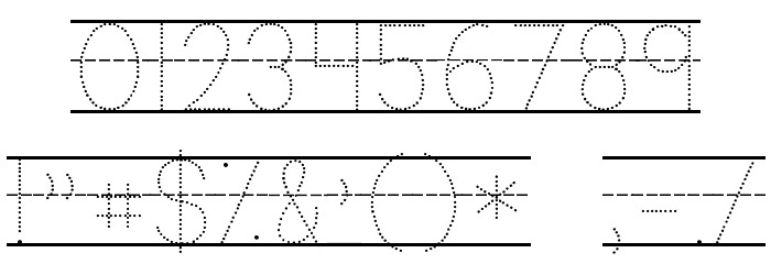 KG Primary Dots Lined NOSPACE Font OTHER CHARS