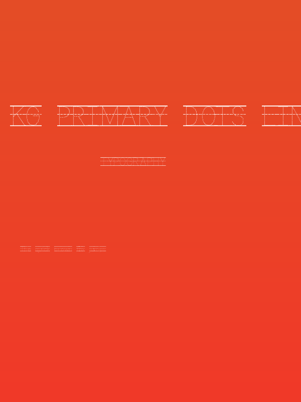 KG Primary Dots Lined NOSPACE Poster