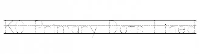 KG Primary Dots Lined  Fuentes Gratis Descargar
