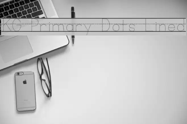 KG Primary Dots Lined Font examples