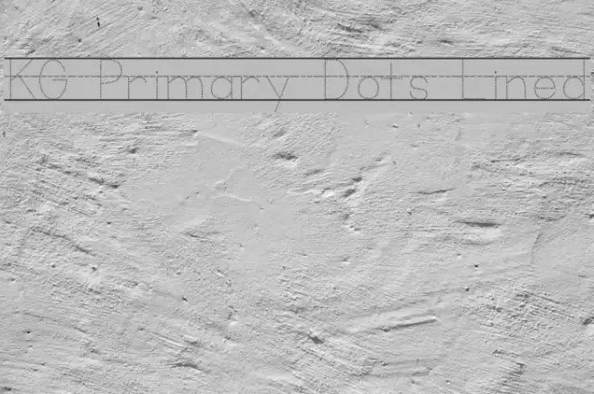 KG Primary Dots Lined Font examples