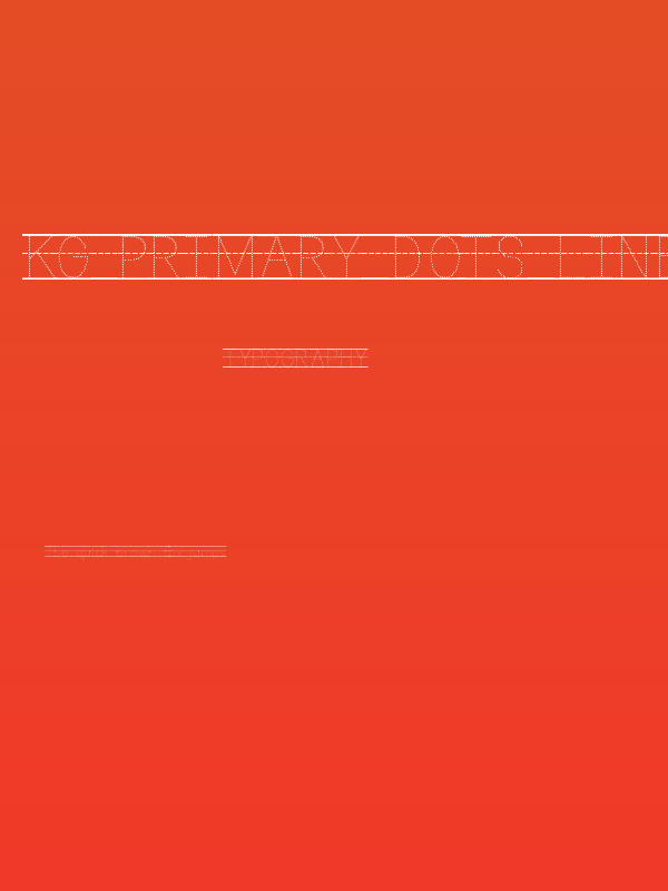 KG Primary Dots Lined Poster