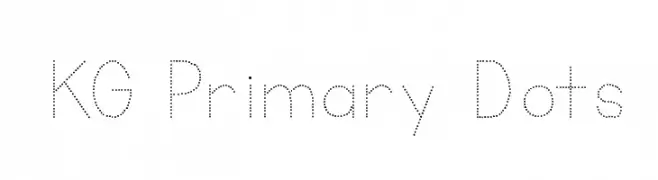 KG Primary Dots  Frei Schriftart Herunterladen
