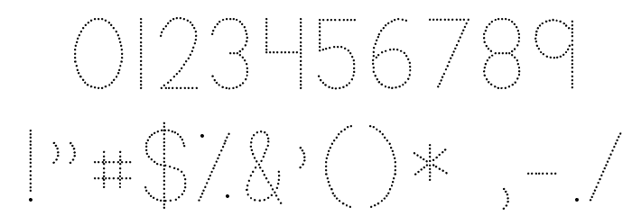 KG Primary Dots Font Alte caractere