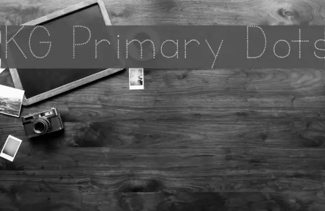 KG Primary Dots Font examples