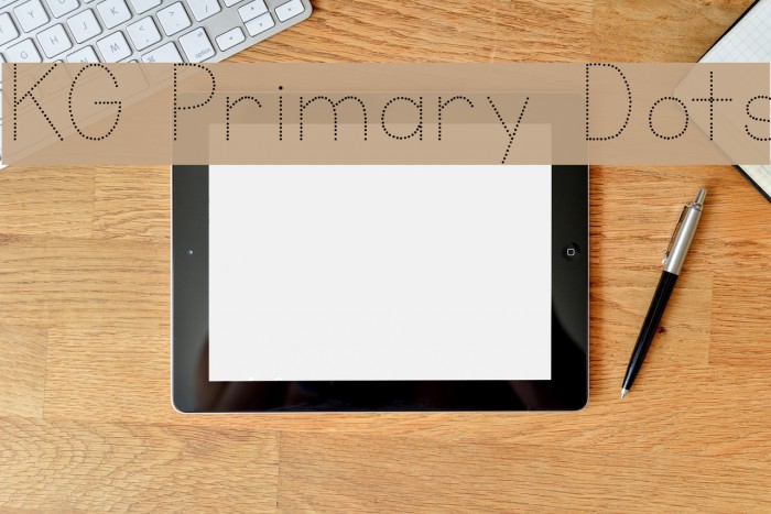 KG Primary Dots Font examples
