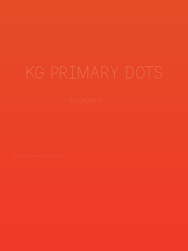 KG Primary Dots Poster