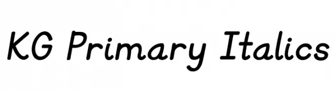 KG Primary Italics  Fuentes Gratis Descargar