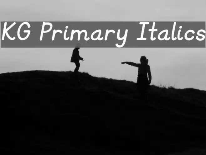 KG Primary Italics Font examples