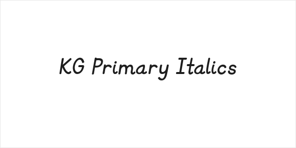 KG Primary Italics Logo