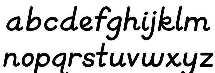 KG Primary Italics Font LOWERCASE