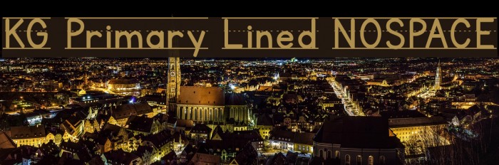 KG Primary Lined NOSPACE Font examples