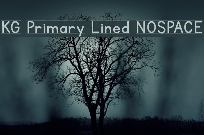 KG Primary Lined NOSPACE Font examples