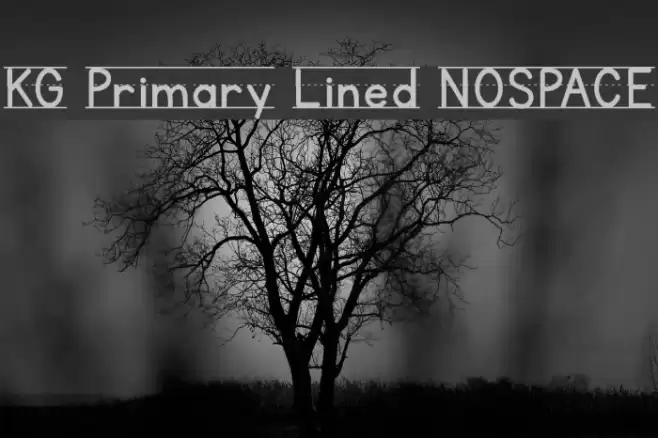 KG Primary Lined NOSPACE Font examples