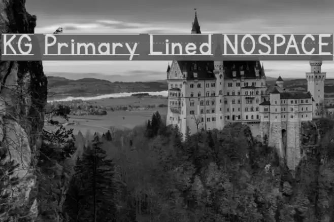 KG Primary Lined NOSPACE Font examples