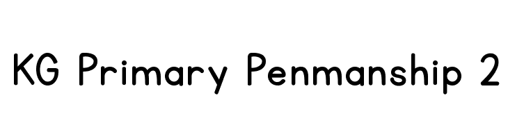 KG Primary Penmanship 2 Font