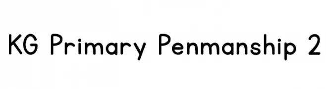 KG Primary Penmanship 2  Fuentes Gratis Descargar