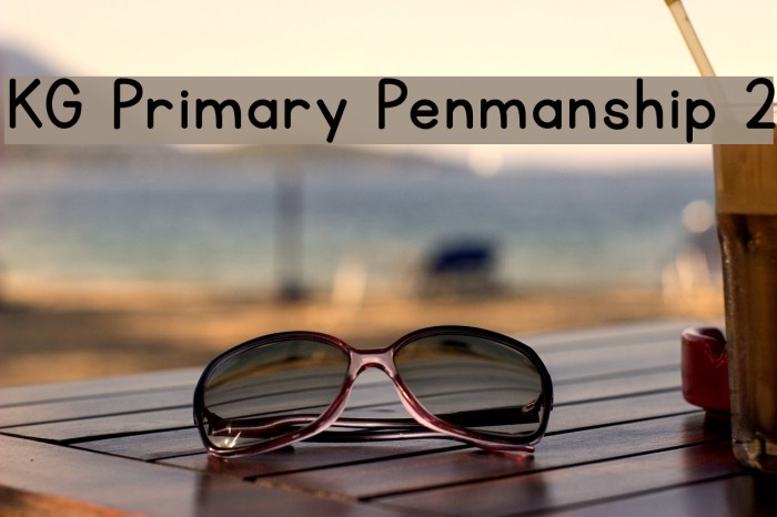 KG Primary Penmanship 2 Font examples