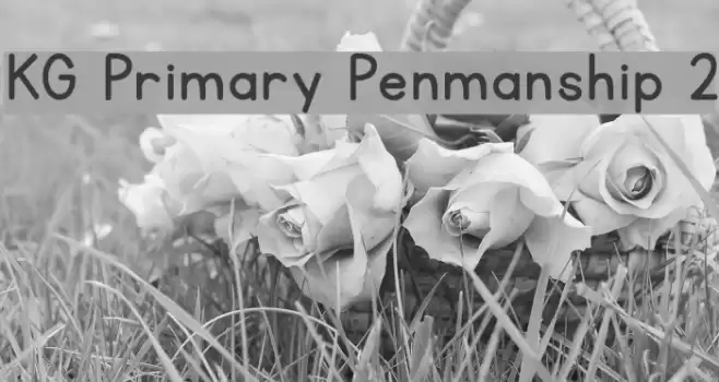 KG Primary Penmanship 2 Schriftart examples