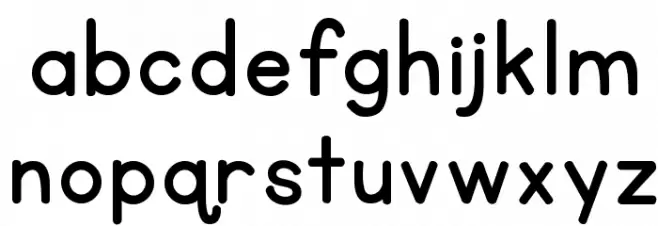 KG Primary Penmanship 2 字体 小写