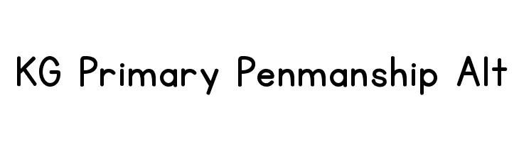 KG Primary Penmanship Alt  नि: शुल्क फ़ॉन्ट्स डाउनलोड