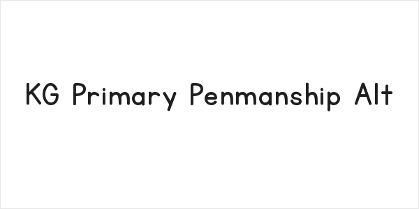KG Primary Penmanship Alt Logo