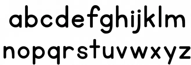 KG Primary Penmanship Alt फ़ॉन्ट लोअरकेस