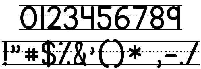 KG Primary Penmanship Lined Font OTHER CHARS