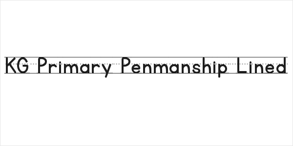 KG Primary Penmanship Lined Logo