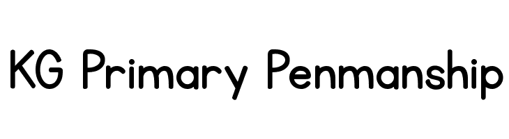 KG Primary Penmanship Fonte