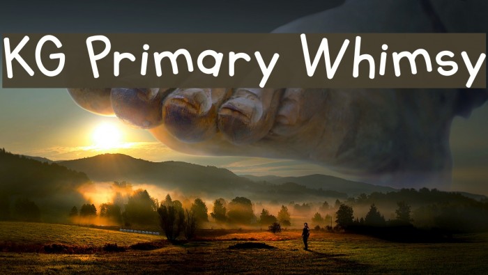 KG Primary Whimsy Font examples