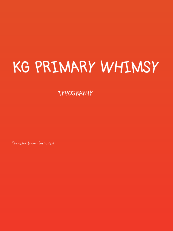 KG Primary Whimsy Poster