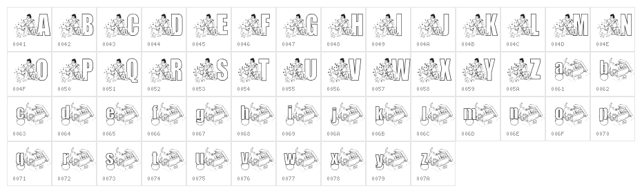 KG Pup Character Map
