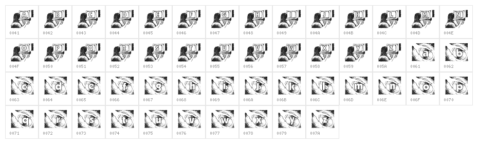 KG Puter Character Map