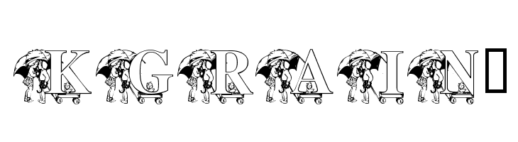 KG RAIN3 Font