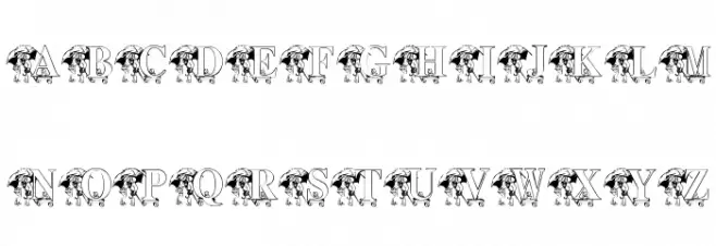 KG RAIN3 Font Litere mari