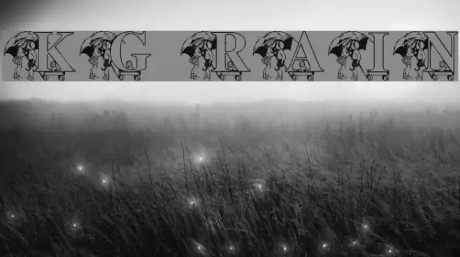 KG RAIN3 Font examples