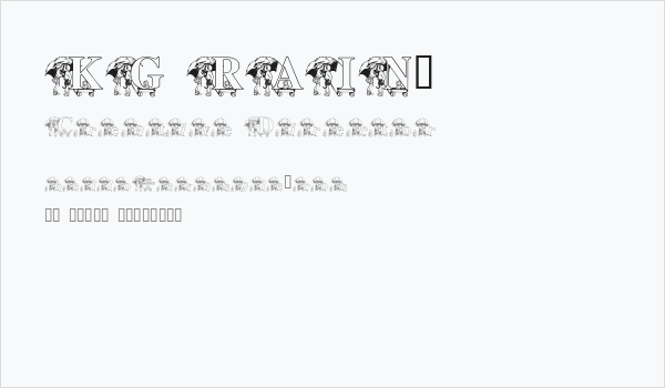 KG RAIN3 Business Card