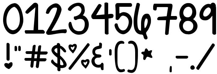 KG Ray of Sunshine Font OTHER CHARS