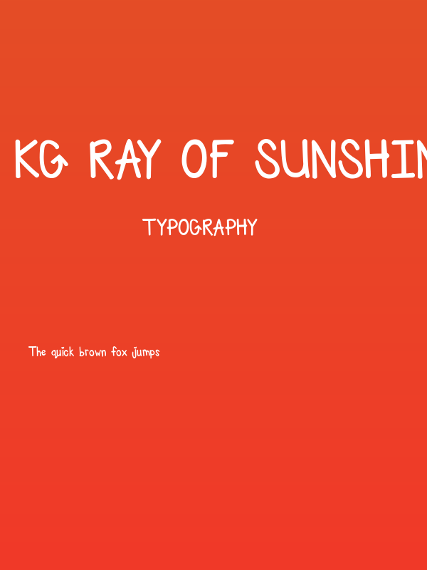 KG Ray of Sunshine Poster