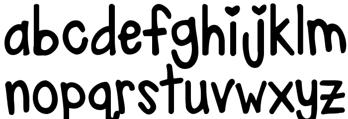 KG Ray of Sunshine Font LOWERCASE