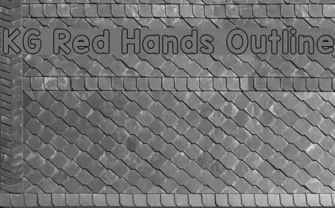 KG Red Hands Outline Font examples