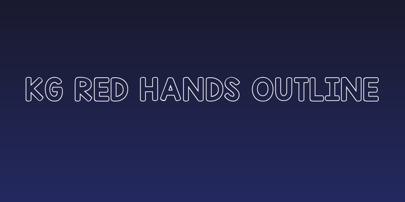 KG Red Hands Outline Social Header