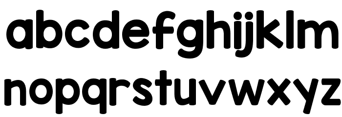 KG Red Hands Font LOWERCASE