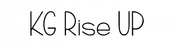 KG Rise UP  Frei Schriftart Herunterladen