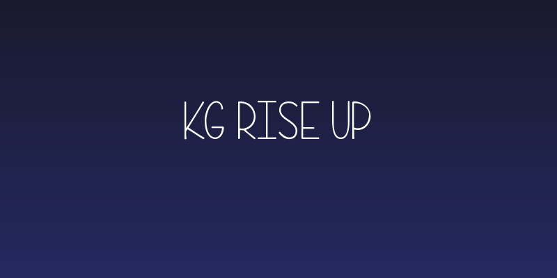 KG Rise UP Social Header