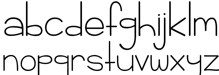KG Rise UP Font LOWERCASE