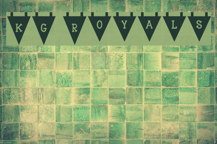 KG Royals Font examples