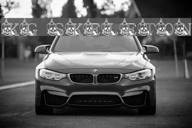 KG SKELETON Font examples