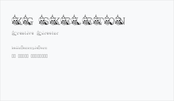 KG SKELETON Business Card